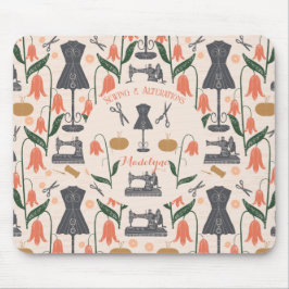 Mousepad Vintage Sewing Machine Seamstress Tailor