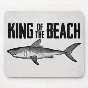 Mousepad Vintage Shark Beach King