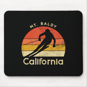 Mousepad Vintage Skiing Mt. Baldy California