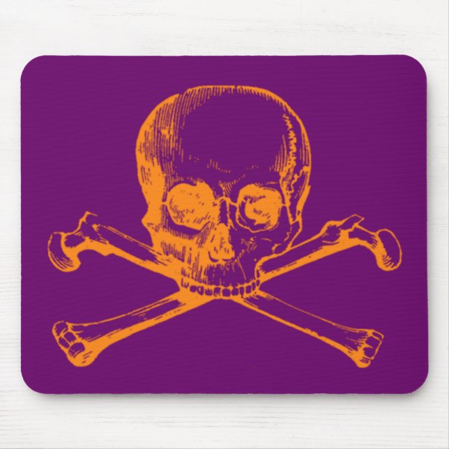 Mousepad Vintage Skull & Crossbones (Frente)