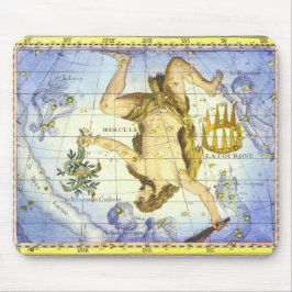 Mousepad Vintage Sky Map Constelação de Hércules