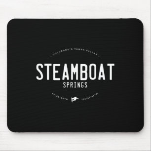 Mousepad Vintage Snow Vintage Gráfico do Colorado a vapor