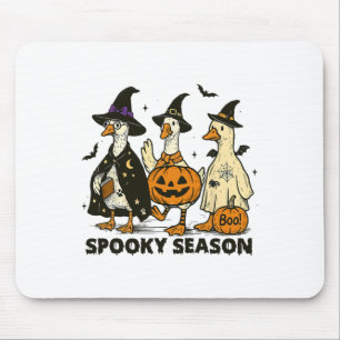 Mousepad Vintage Spooky Season Halloween Ghost Goose Spooky
