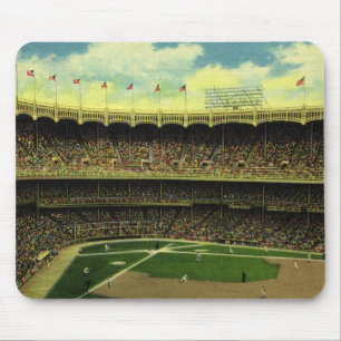 Mousepad Vintage Sports Baseball Stadium com multidões