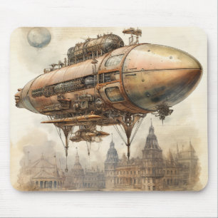 Mousepad Vintage Steampunk Zeppelin (12)