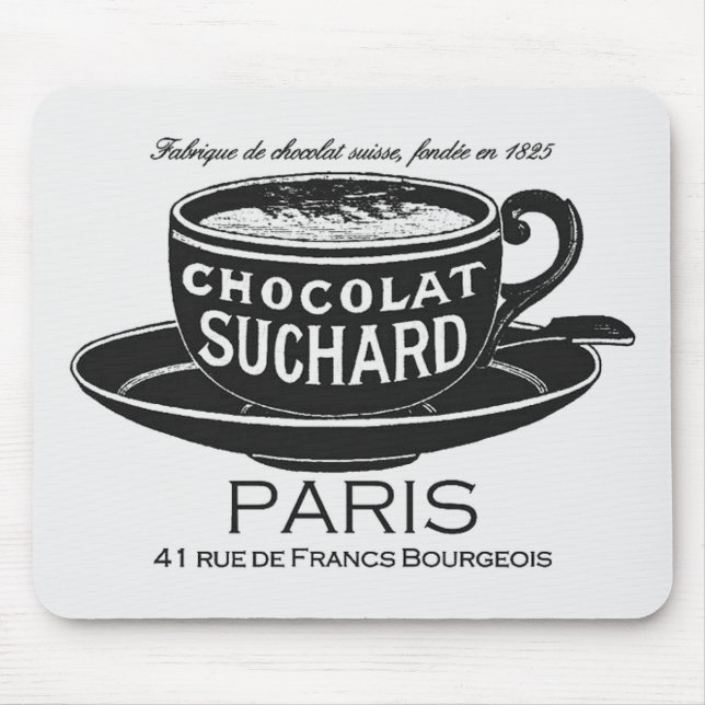 Mousepad Vintage Suchard Chocolat Ad (Frente)