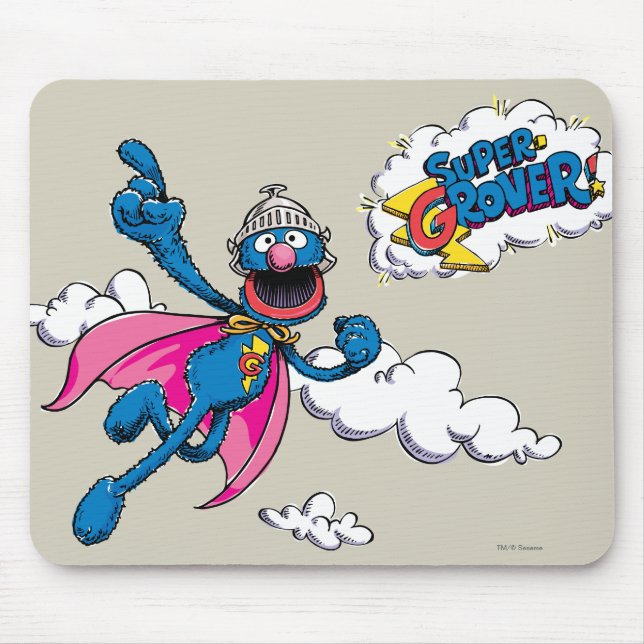 Mousepad Vintage Super Grover (Frente)