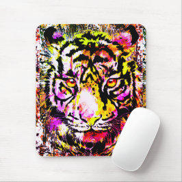 Mousepad Vintage Tiger - Tiger Big Cats - Animais Selvagens