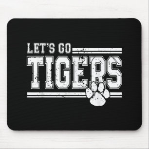 Mousepad Vintage Tigers School Sports Name Retro