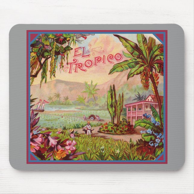 Mousepad Vintage Tropical Plantation (Frente)