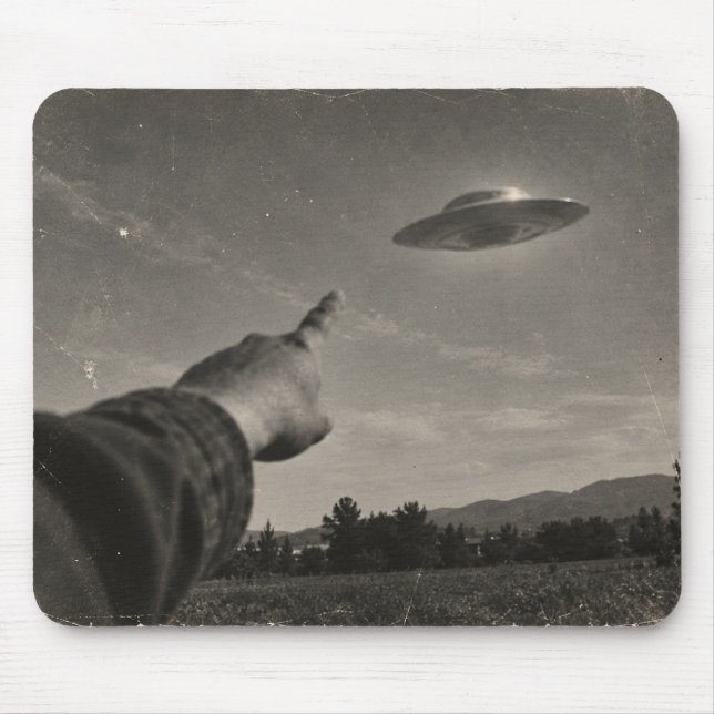 Mousepad Vintage UFO Sighting (Frente)