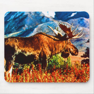 Mousepad Vintage USA Mose-boi do Alasca