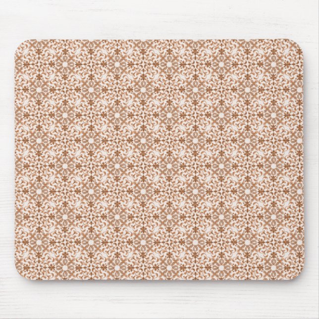 Mousepad Vintage Vibrance Damask, Latte (Frente)