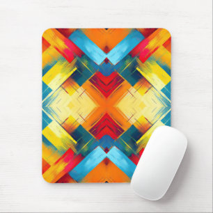 Mousepad Vintage Vibs Em Cores: Na moda Geométrico Forms