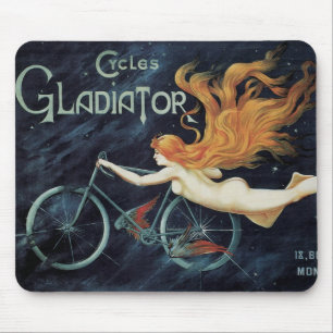 Mousepad Vintage Victorian Art Nouveau, Ciclos de Gladiador