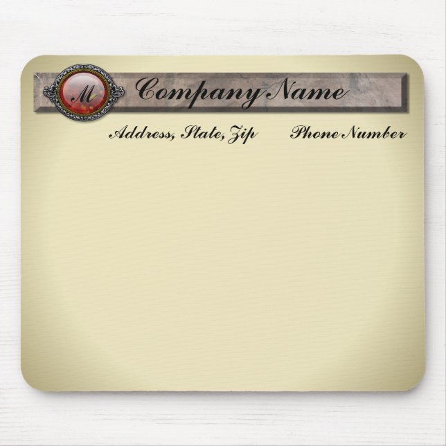 Mousepad Vintage Victorian Brooch Monograma (Frente)