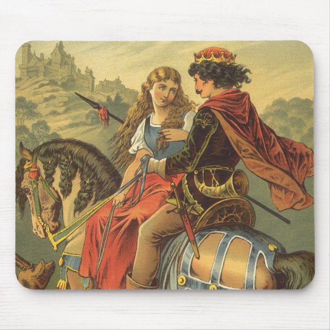 Mousepad Vintage Victorian Fairy Tale, Irmão e Irmã (Frente)