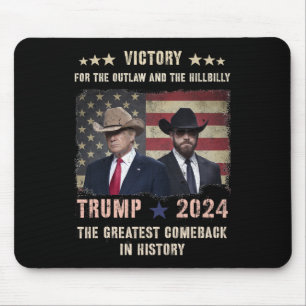 Mousepad Vintage Vitória Trump Vance Nós Festejamos O Retur