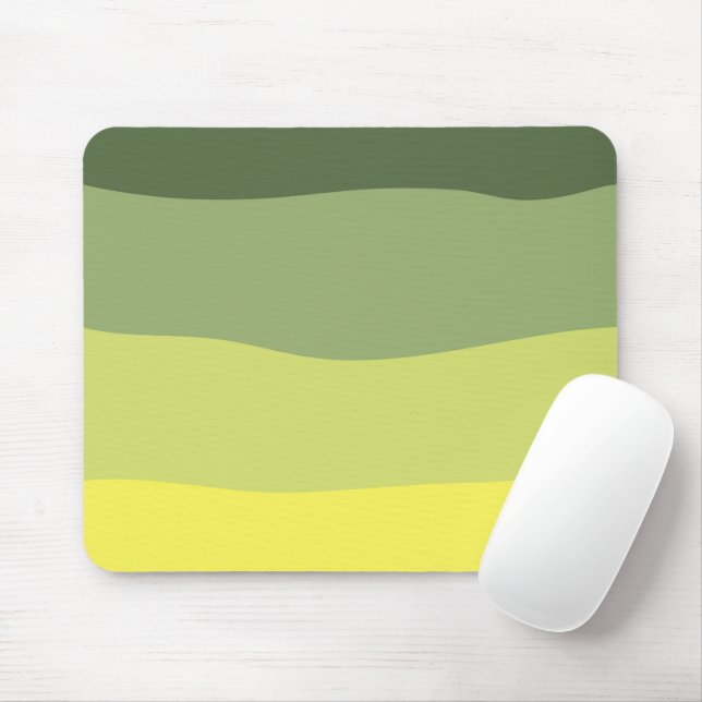 Mousepad Vintage Wavy Green art (Com mouse)