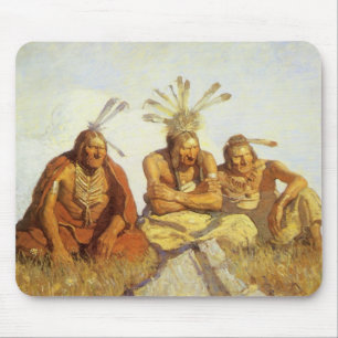 Mousepad Vintage West, Guardiães War ou Peace pelo NC Wyeth