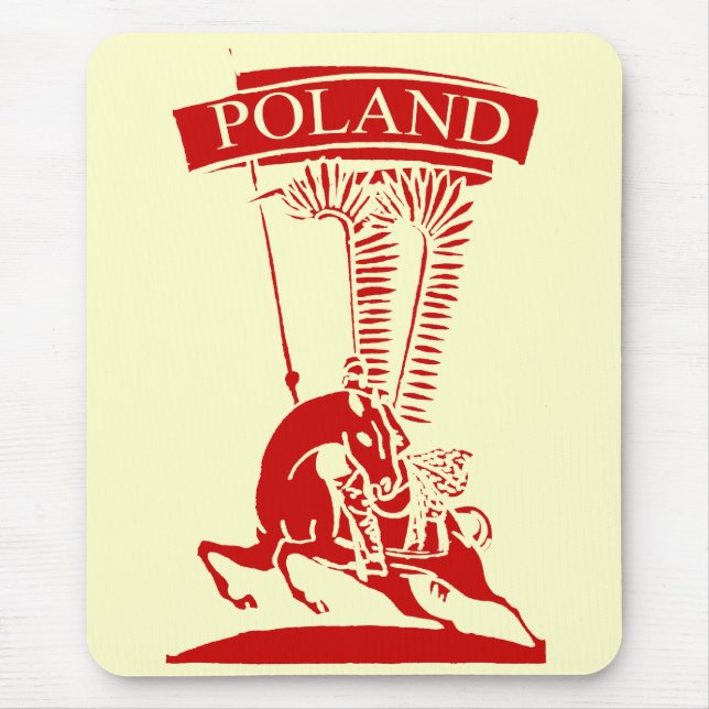 Mousepad Vintage Winged Hussar polonês (Frente)