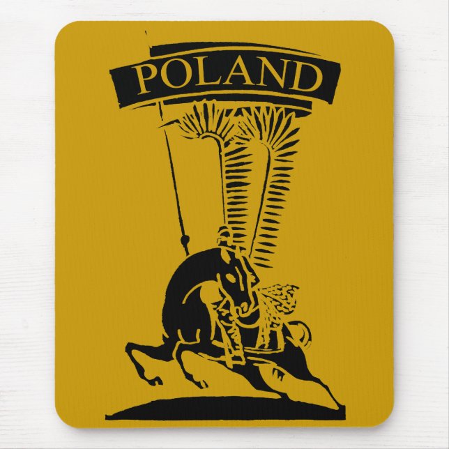 Mousepad Vintage Winged Hussar polonês (Frente)