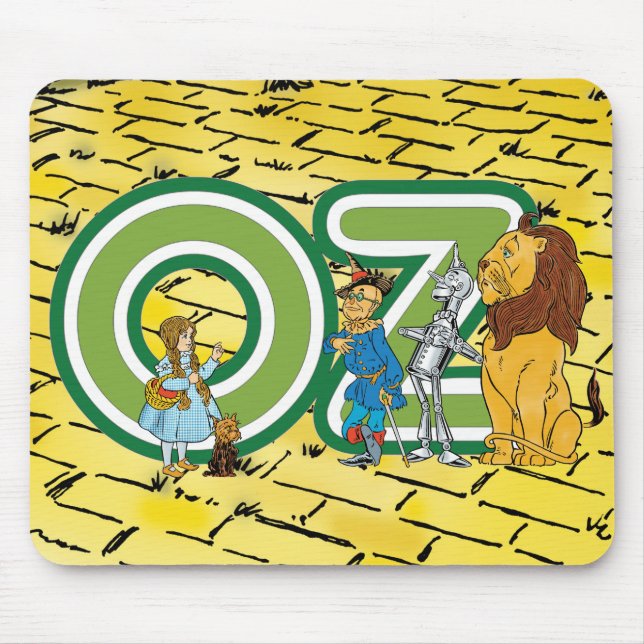 Mousepad Vintage Wizard of Oz Fairy Tale Characters Denslow (Frente)