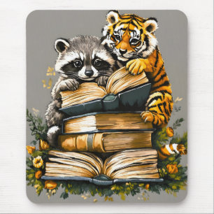Mousepad Vintage Woodland Book Club