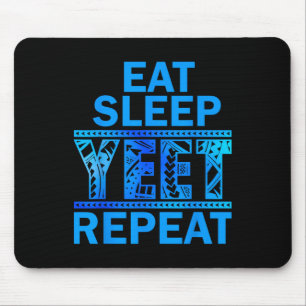 Mousepad Vintage Yeet Roupa Mens Engraçado Dizendo Comer So