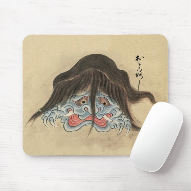 Mousepad Vintage Yokai Otoroshi - Monstro Japonês (Com mouse)