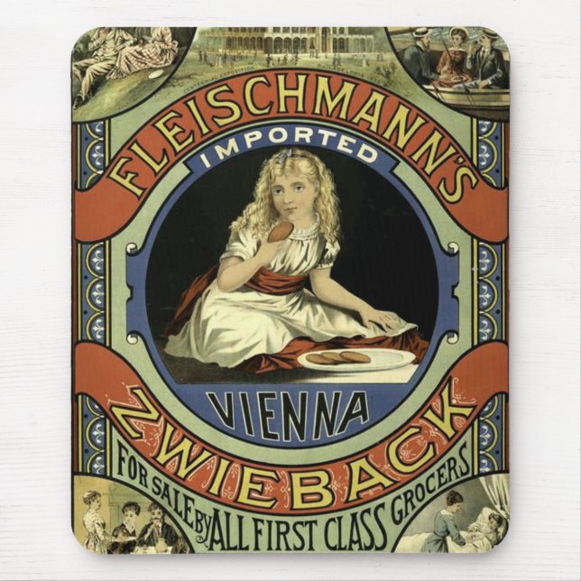 Mousepad Vintage Zwieback Advertisement (Frente)
