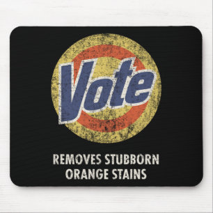 Mousepad Vintagem de Diversão Detergente de Voto Anti-Trump