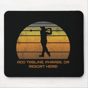 Mousepad Vintagem Personalizada De Golfe Do Ventilador De G