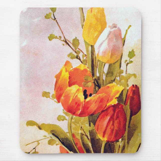 Mousepad VintageTulips (Frente)