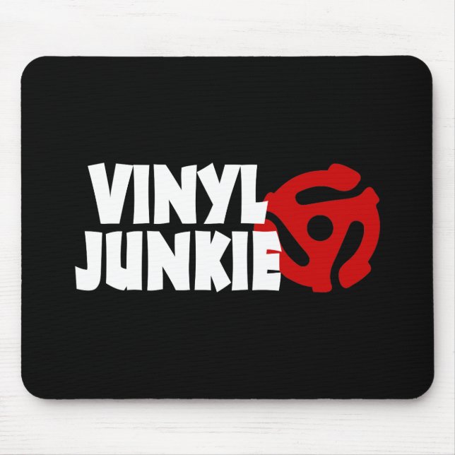 Mousepad Vinyl Junkie (Frente)