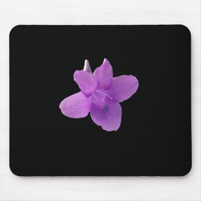 Mousepad Violeta filipina em preto (Frente)