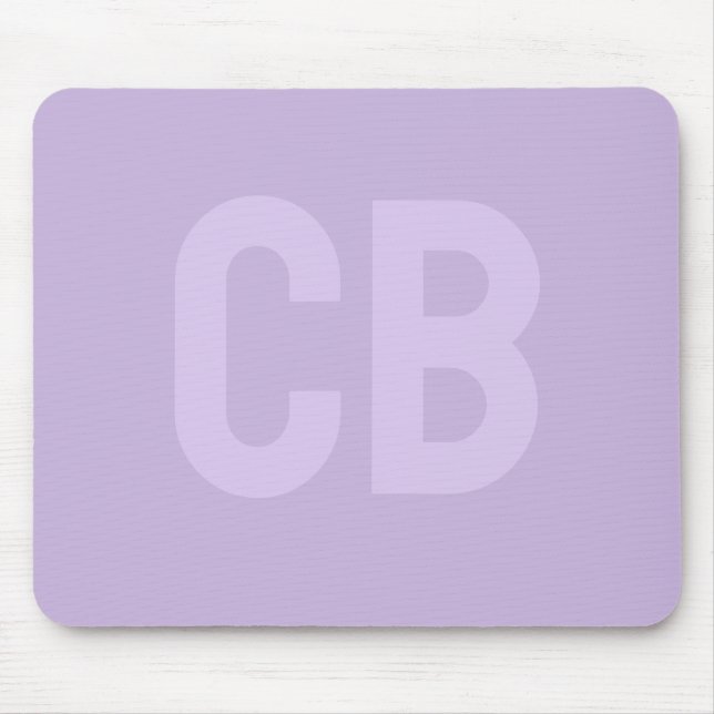 Mousepad Violeta Suave de Cor de Tendência (Frente)
