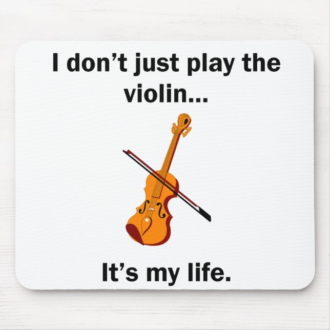 Mousepad Violino é minha vida (Frente)