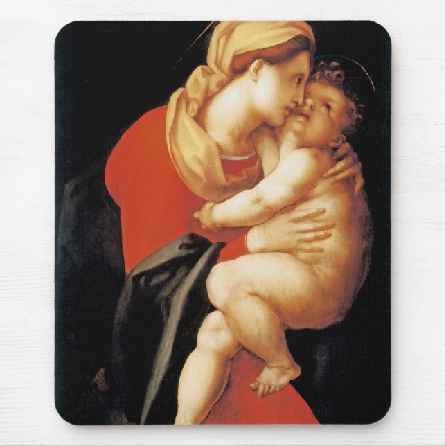 Mousepad Virgem e Criança por Jacopo Da Pontormo (Frente)