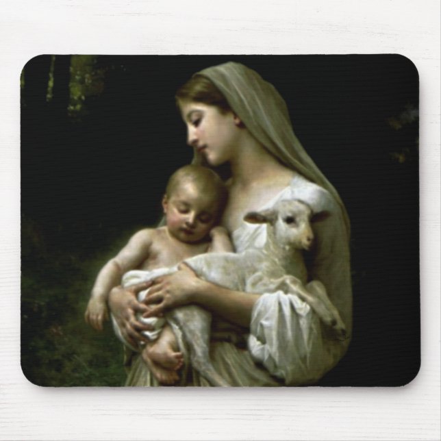Mousepad Virgem Maria abençoada - mãe do deus (Frente)