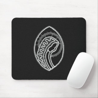 Mousepad Virgem Maria em Renda sobre Veludo Preto