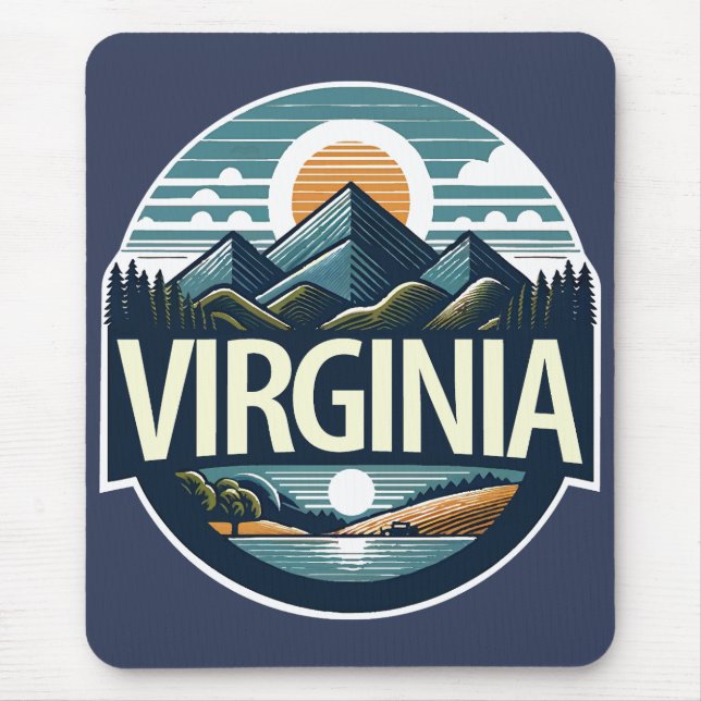 Mousepad Virginia, Estados Unidos da América (Frente)