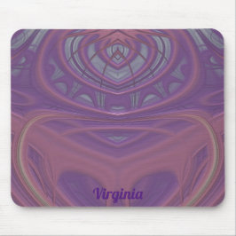 Mousepad VIRGINIA ~ Mauve rosa e Design de Lavanda
