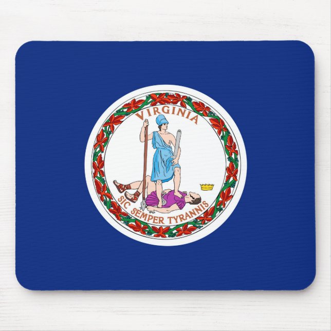 Mousepad Virginia State Flag Design (Frente)