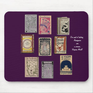Mousepad Virginia Woolf Books