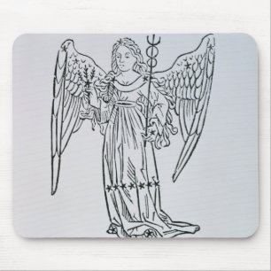 Mousepad Virgo (Virgin) uma ilustração 'do Poeti