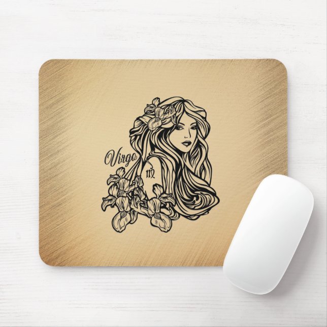 Mousepad Virgo Zodiac Anônimo (Com mouse)