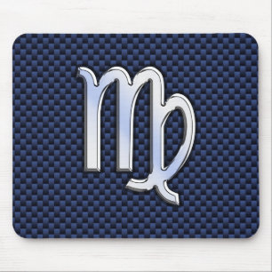 Mousepad Virgo Zodíaco no estilo Impressão de fibra de ca