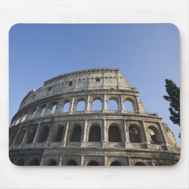 Mousepad Visão ampla olhando para o Coliseu Romano com (Frente)