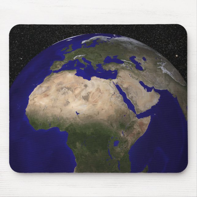 Mousepad Visão da África, Europa, Oriente Médio e Entrada (Frente)